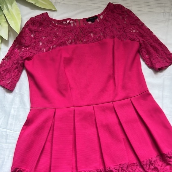 Attitude Skater Lace Detail Dress - Picture 2 of 6